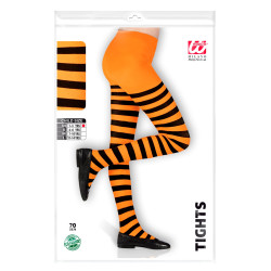 Punčocháče halloweenské dětské oranžové vel.7-10 let